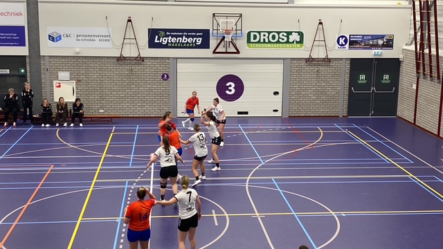 Dames 1 met fikse kater winterstop in na verlies tegen CVO